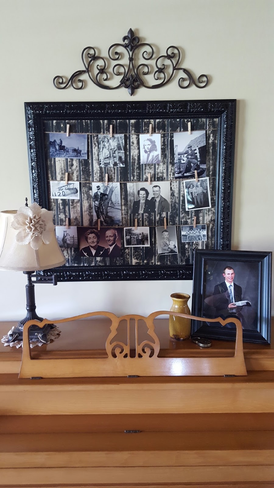 Creative Decor by Brooke How to display old family pictures.