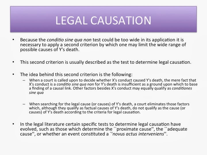 causation criminal law