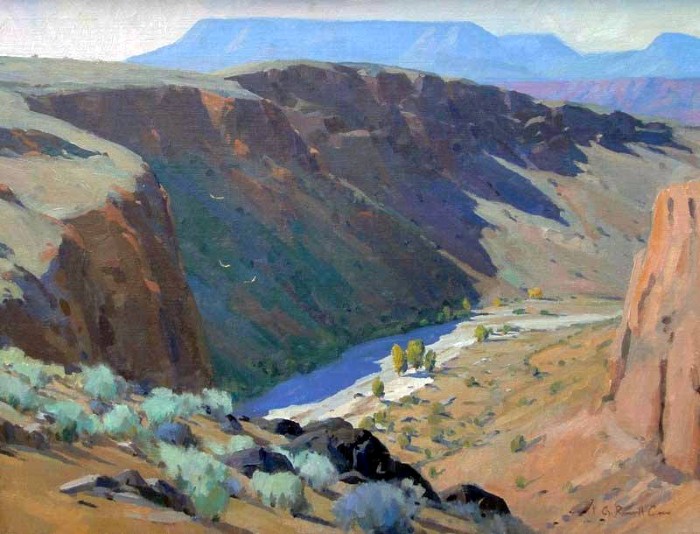 Горные пейзажи. G. Russell Case 11