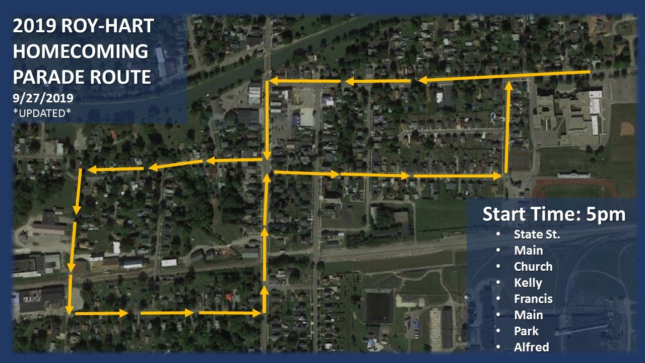 LIFE AND TIMES IN GASPORT, NEW YORK Updated parade route