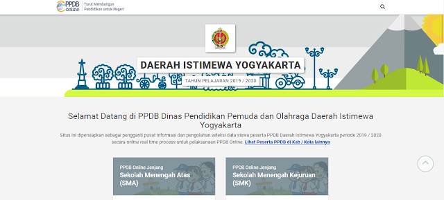 Situs Siap PPDB Provinsi DI Yogyakarta