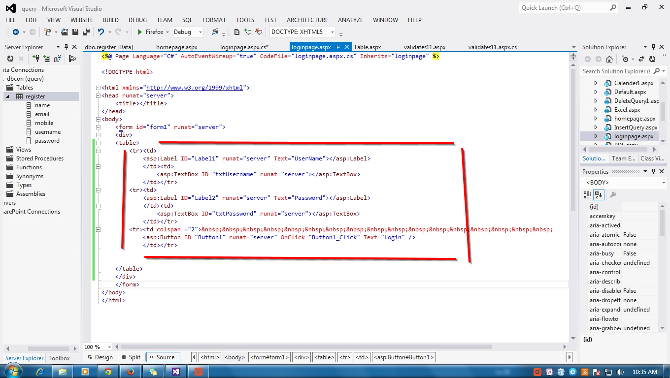 How to Create Simple Login Form Using Asp.Net C# ~ ScreenShotsDrizzles
