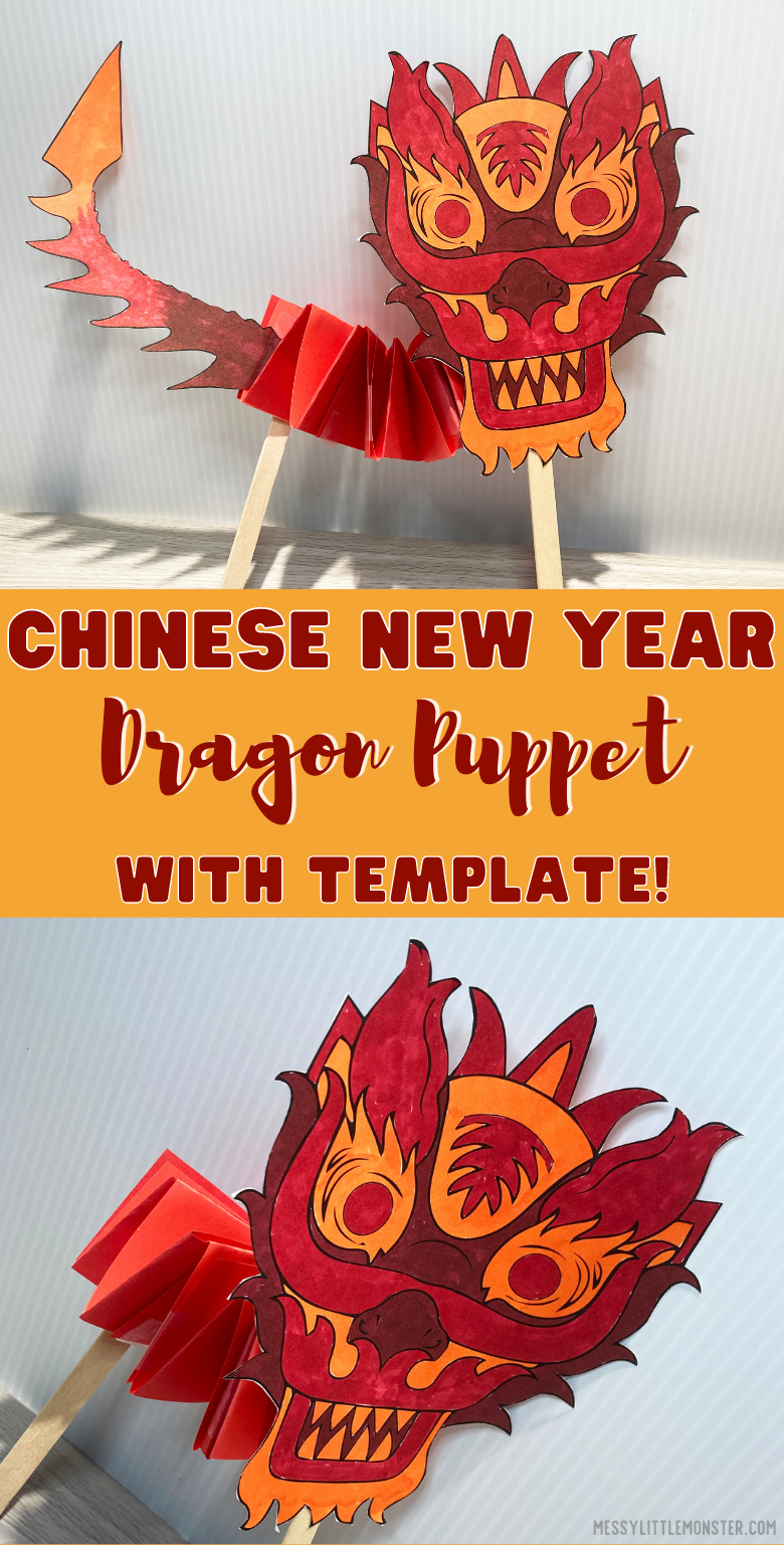 Chinese Dragon Puppet Template