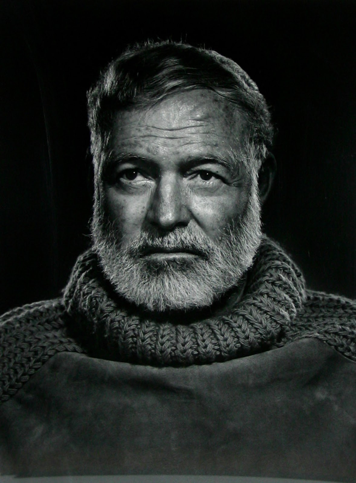 Colors For A Bygone Era Ernest Hemingway By Yousuf Karsh 1957