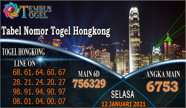 Tabel Nomor Togel HTabel Nomor Togel Hongkong - Hari Selasa 12 Januari 2021ongkong - Hari Selasa 12 Januari 2021