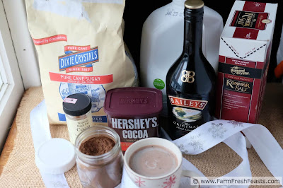 Give the gift of hot cocoa to the entire family with this allergen-friendly mix. Add a bottle of the spike of your choice so that the entire family can enjoy a treat.