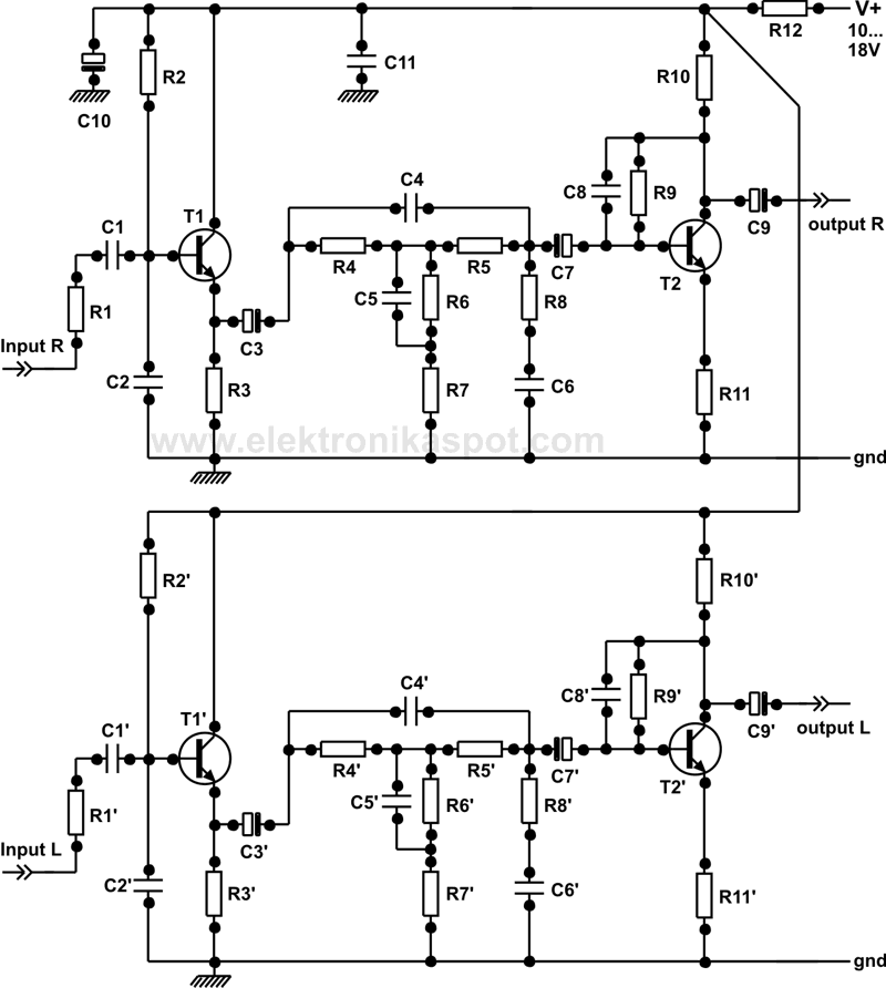 Active-Loudness Dengan Transistor | Elektronika Spot