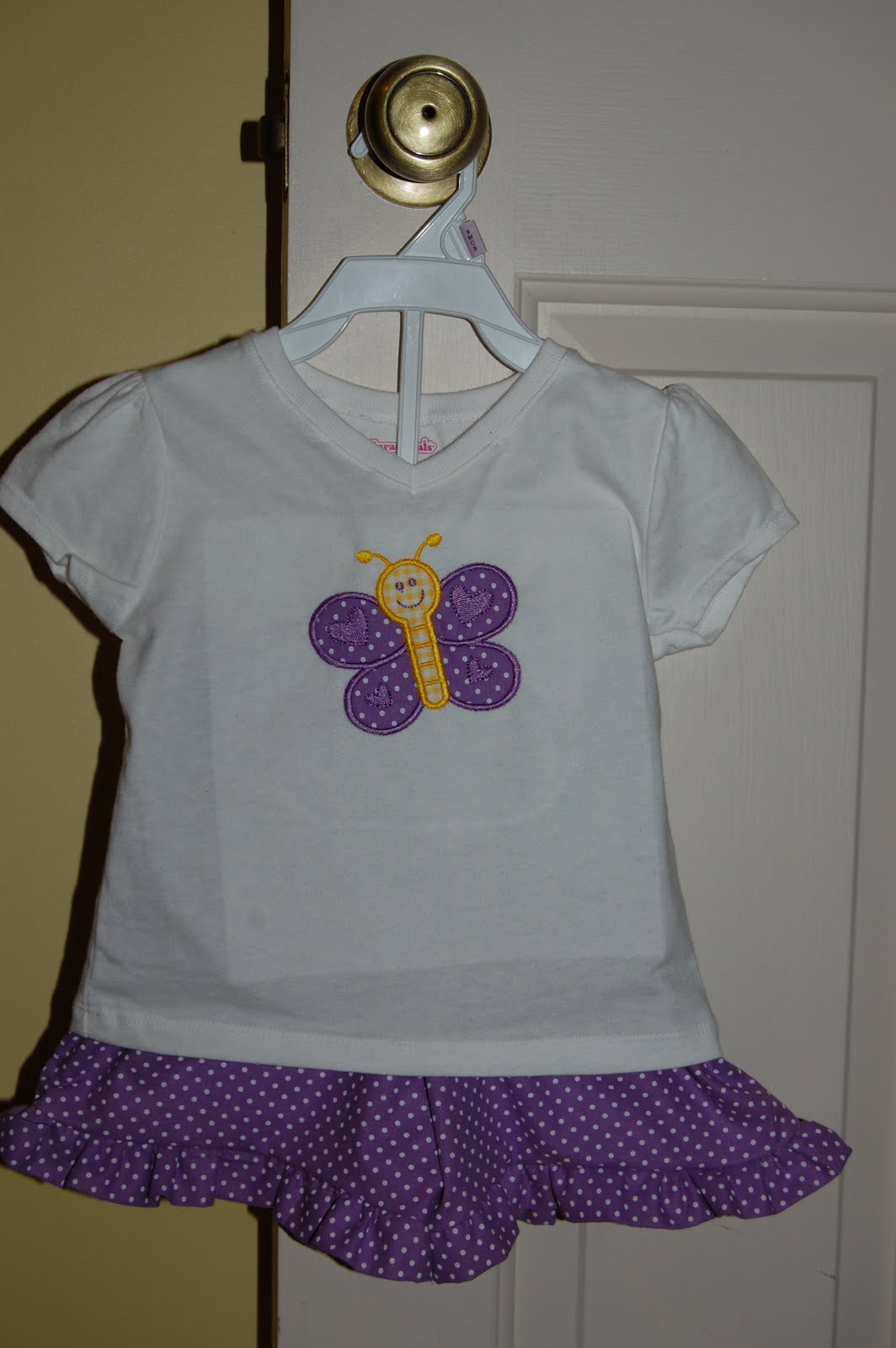 Babyhug Cotton Knit Shorts With Butterfly Print - Light Blue main image 0