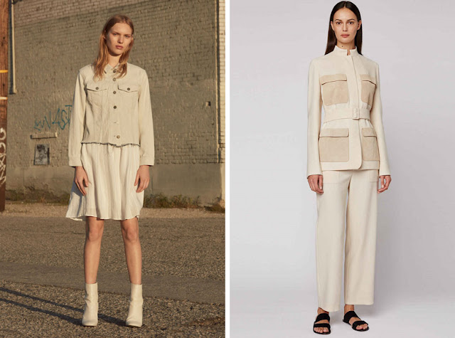 Монохромные образы с выпуклыми деталями Девушка в бежевом монохромном образе