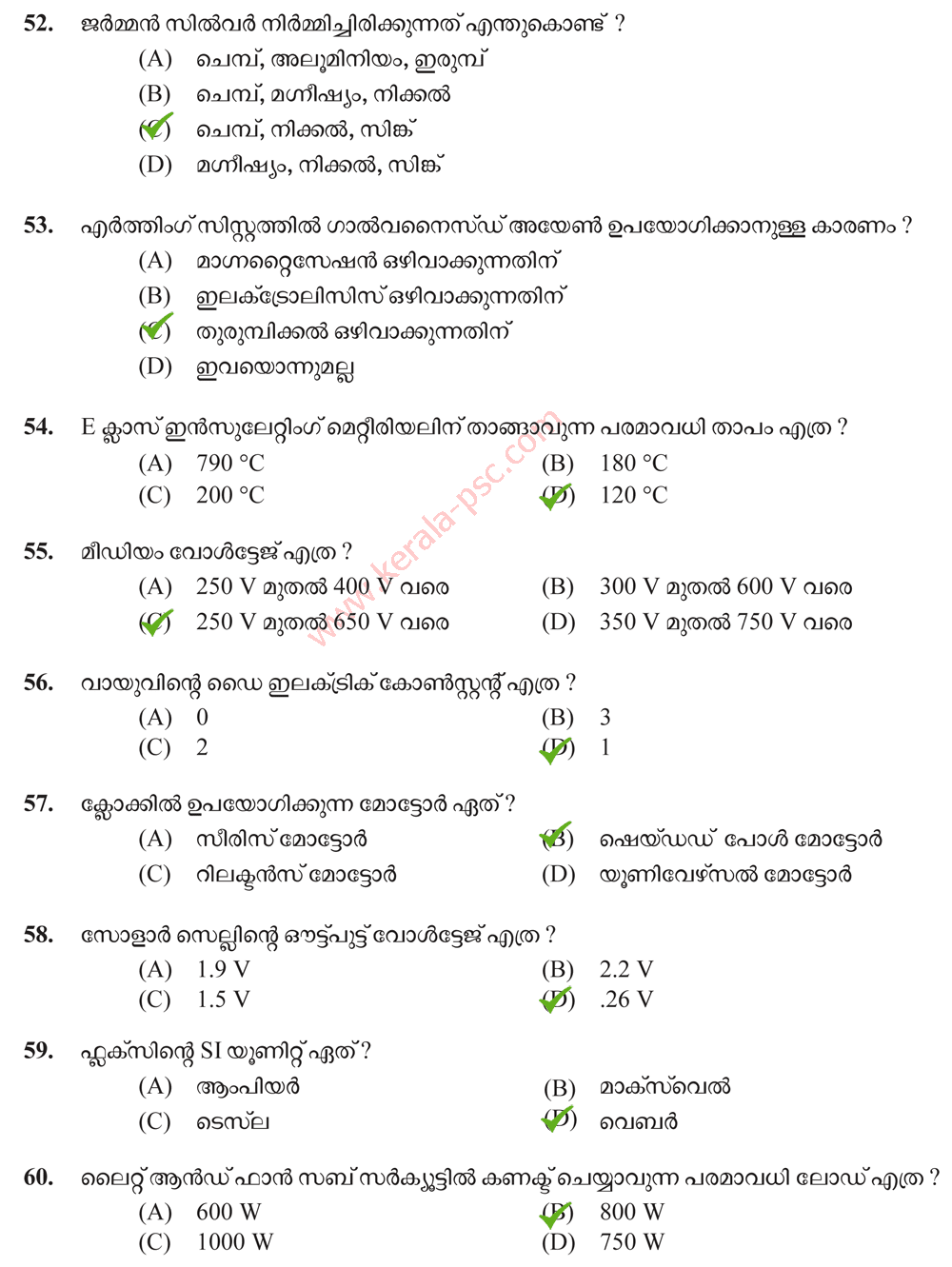 Meter Reader/ Spot Biller Kerala State Electricity Board 361/2016