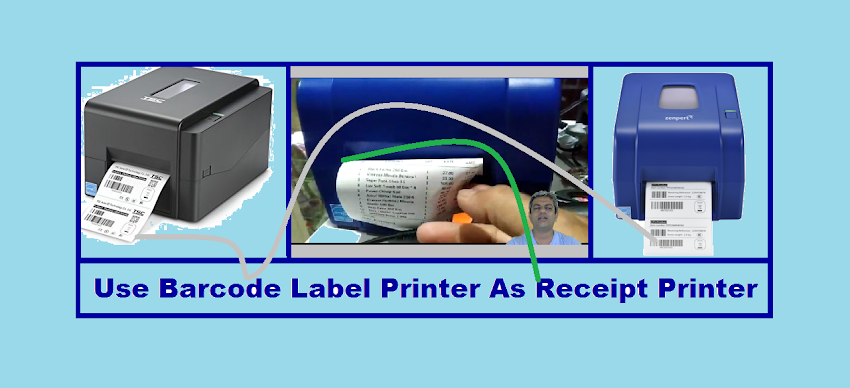 Barcode Label Printer Using as Receipt Invoice Printing