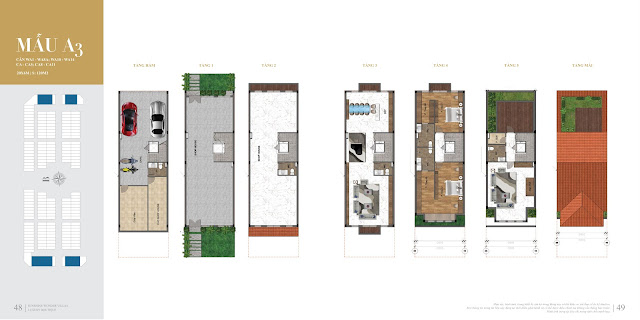 Giá bán thiết kế biệt thự dự án Sunshine Wonder Villas khu đô thị Ciputra Hà Nội