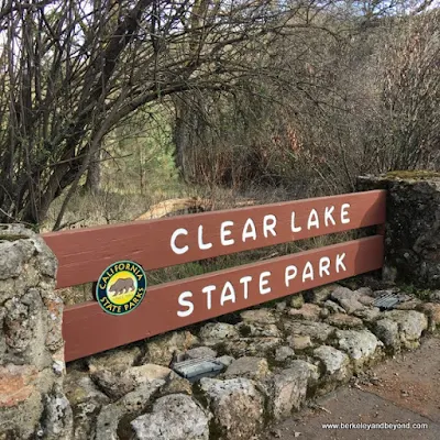 entrance to Clear Lake State Park in Kelseyville, California
