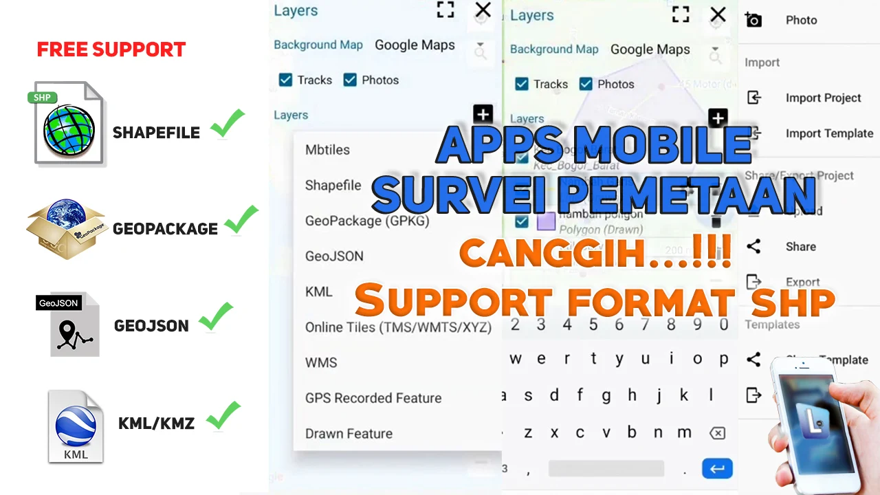 Aplikasi Mobile Full Fitur untuk Survey Pemetaan