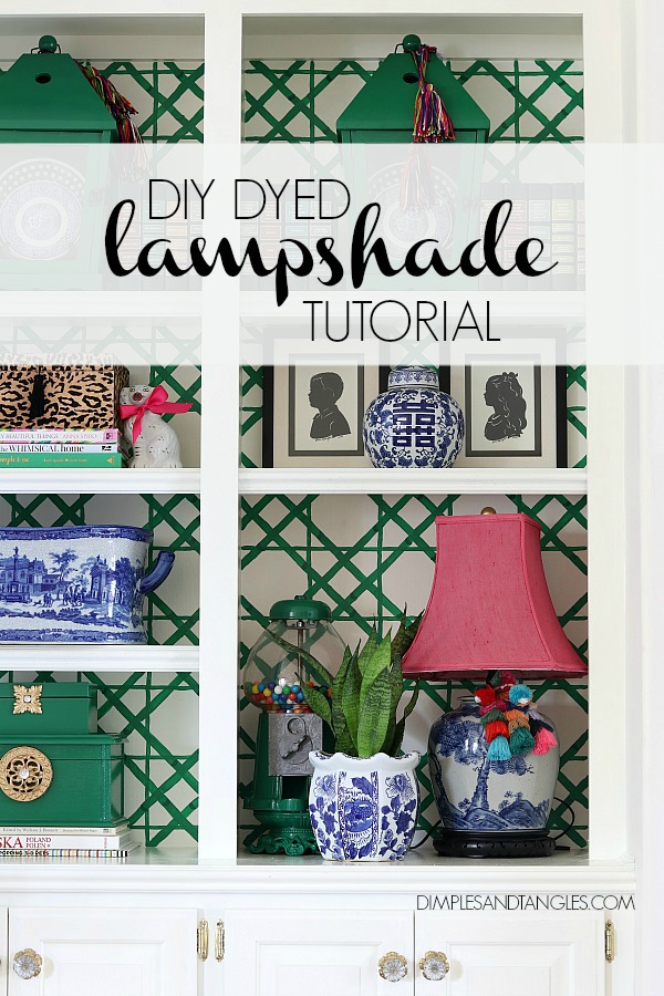Diy Dyed Pink Lamp Shade Tutorial Dimples And Tangles Diy Dyed Pink Lamp Shade Tutorial, How To Dye A White Lampshade
