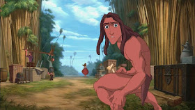 Tarzan in jungle Tarzan 1999 animatedfilmreviews.filminspector.com