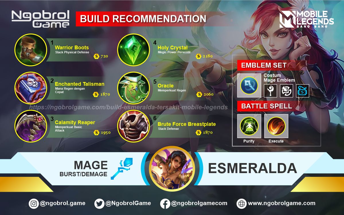 Build Esmeralda  Savage Mobile Legends
