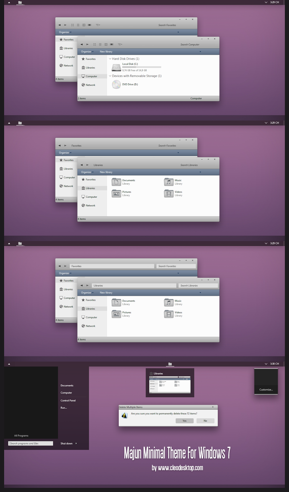 Windows 7 Minimal Theme Windows 7 Minimal Theme
