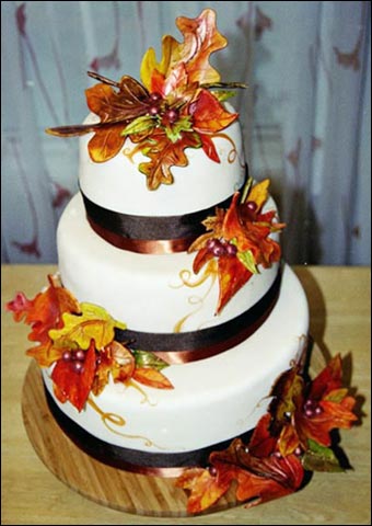 Fall Wedding Cake Pictures