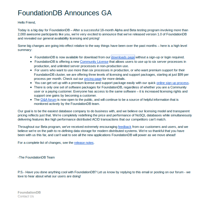 ITProfesionales Foundation DB nuevo release.