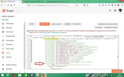 Blogger Blog edit html theme search footer byline