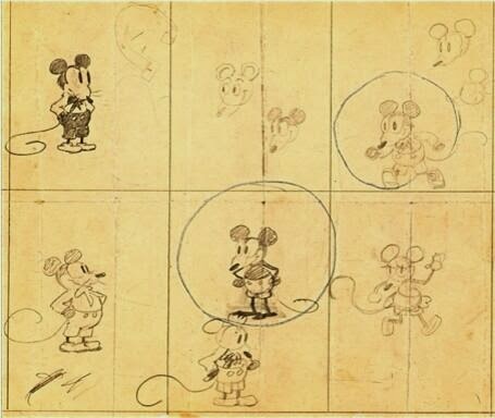64 Historical Pictures you most likely haven’t seen before. # 8 is a bit disturbing! - The early Micky Mouse drawing by Walt Disney