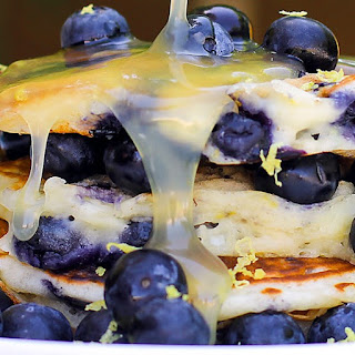 Fluffy Blueberry Lemon Buttermilk Pancakes Fluffy Blueberry Lemon Buttermilk Pancakes