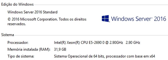 Referências de Consumo para Servidores Xeon® E5-2690 (8-Core / 16-Threads)