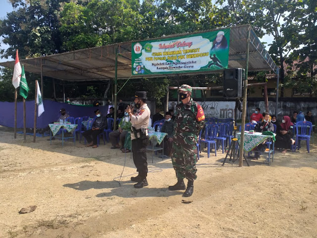 Babinsa Desa Gebang Pantau Ujian Kenaikan Tingkat I ke tingkat II Siswa Pagar Nusa PAC Sukodono