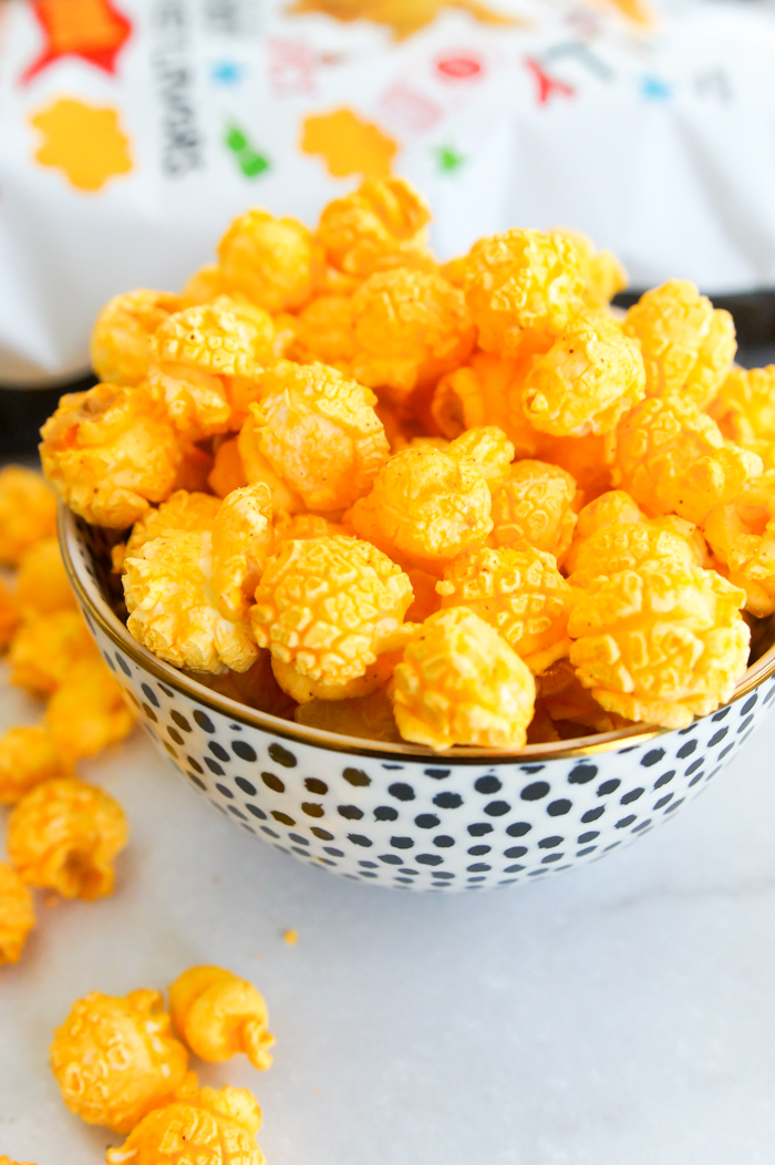 Sweet on Trader Joe's Synergistically Seasoned Popcorn Bake at 350°