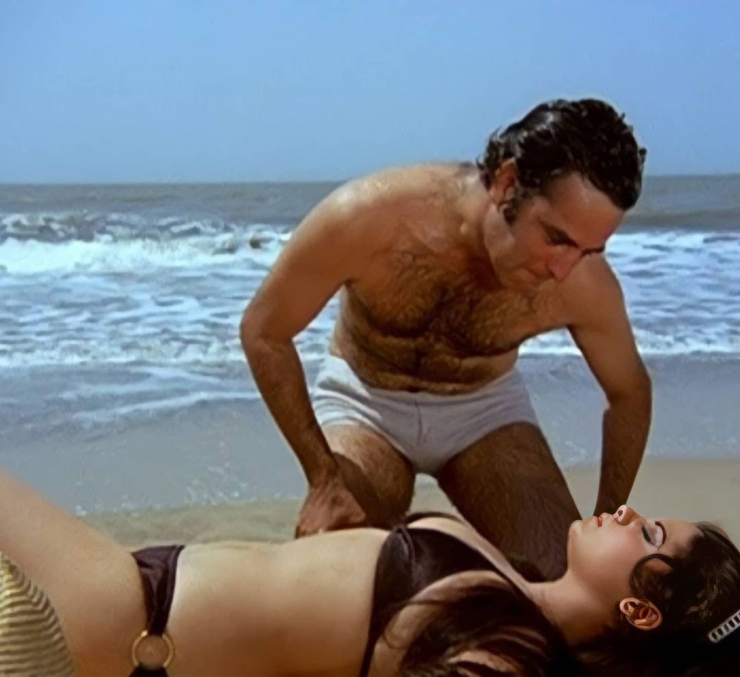 Feroz Khan at the beach 