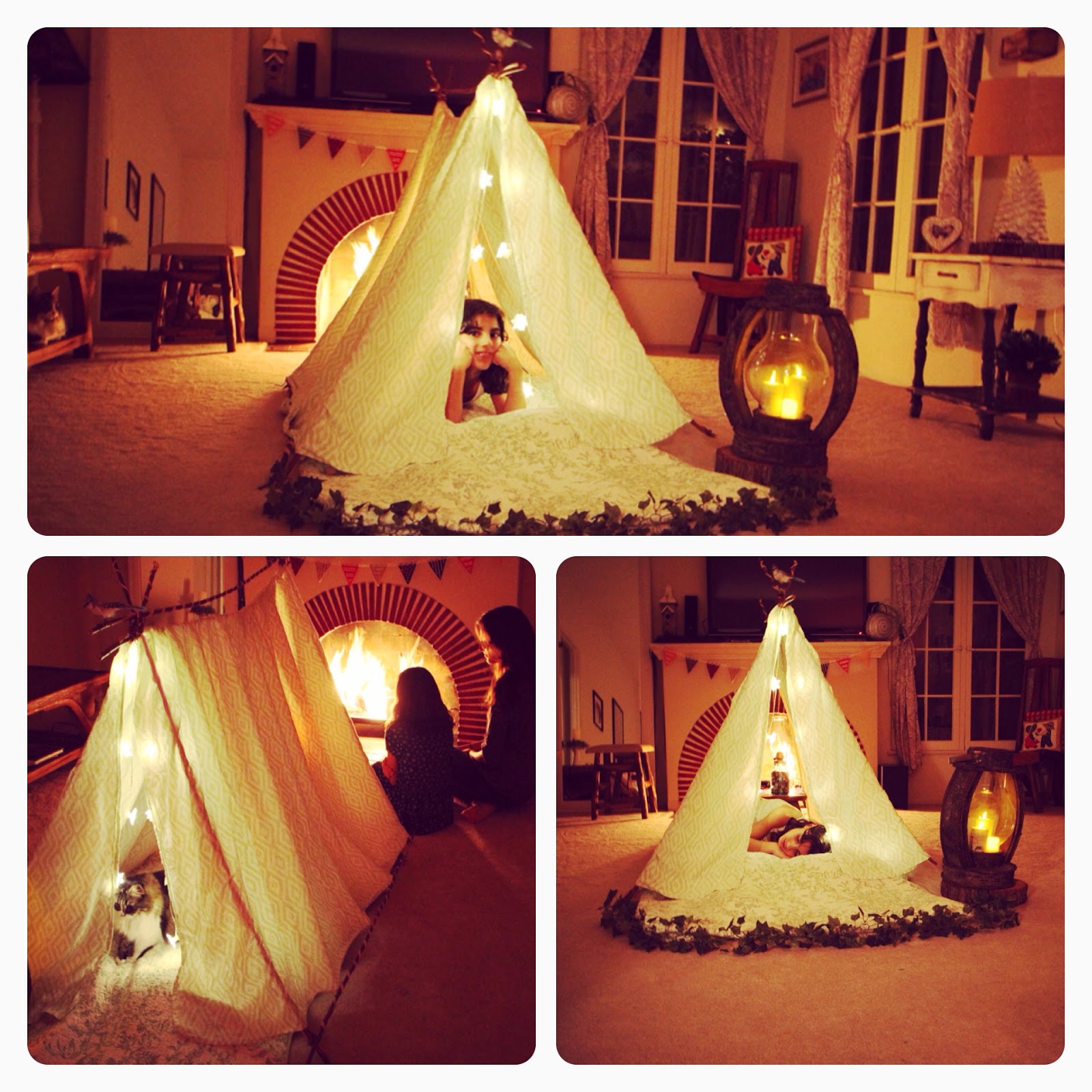 Sticks and Stripes Build a sheet tent, it's time well spent.