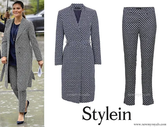 Crown Princess Victoria wore STYLEIN Bianca coat and Baktun trouser