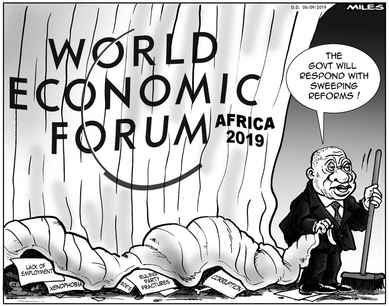 Cartoons by Miles Sweeping statement