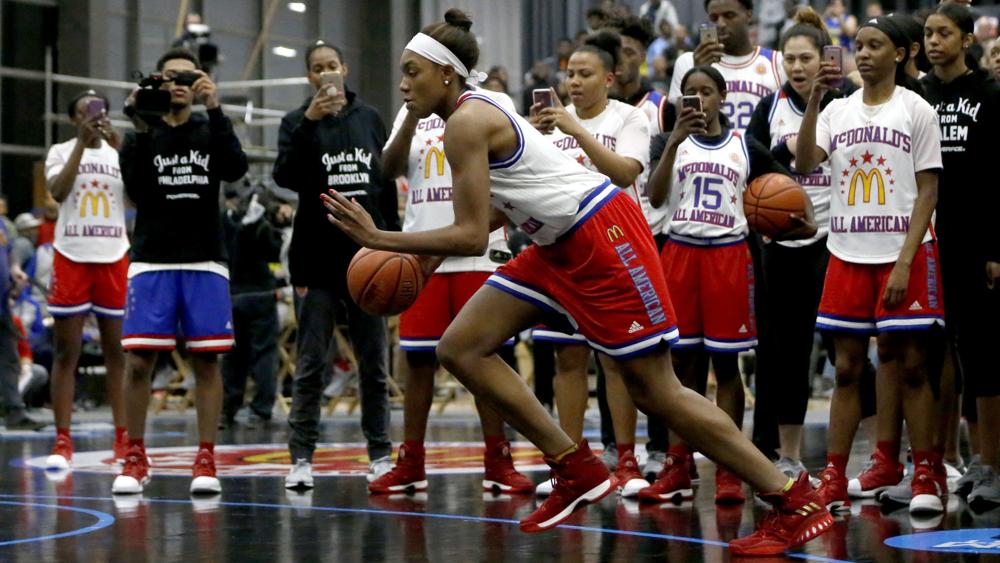 Stanford FBC Recruit News Maya Attempts Dunk at McDonalds All