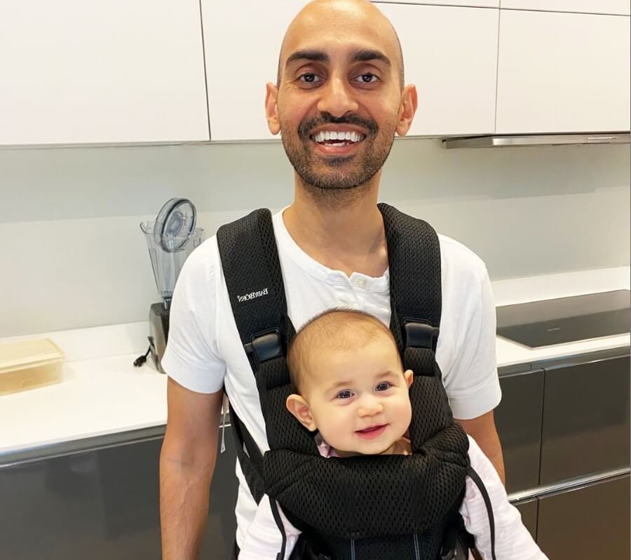 Neil Patel with son