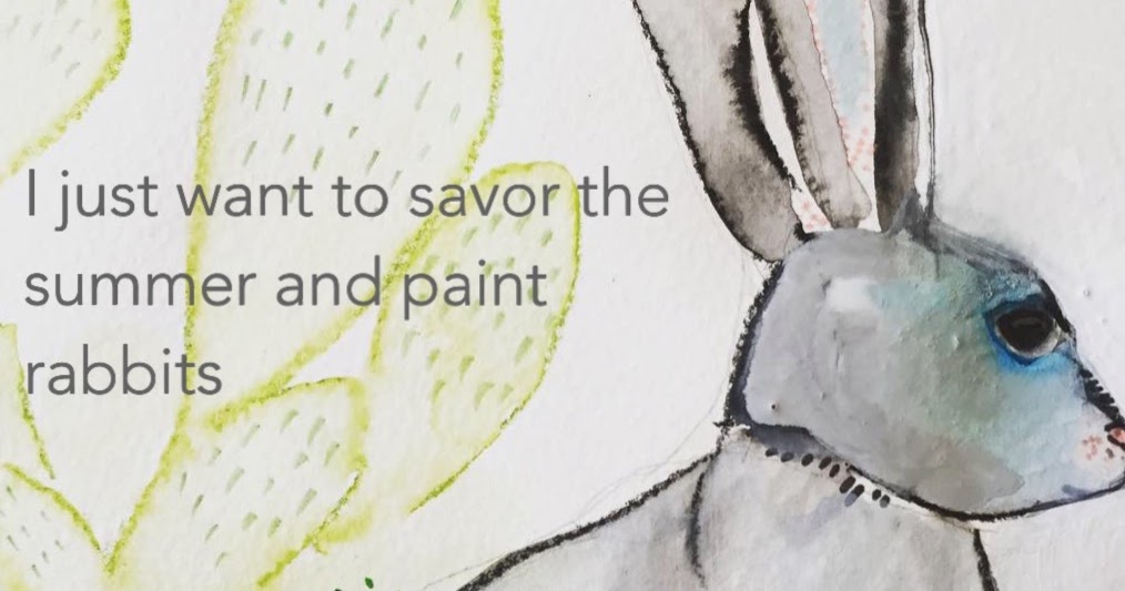 I just want to paint rabbits