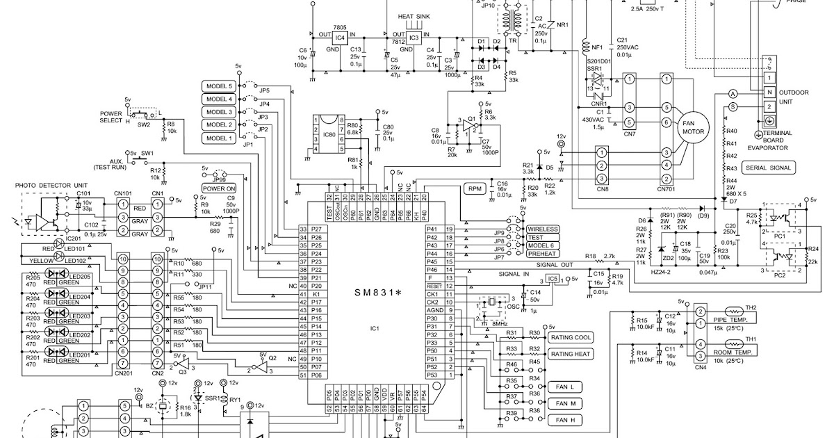 Wiring Diagram Ac Split Sharp