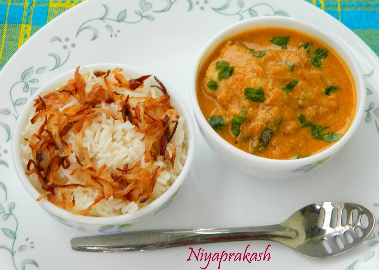Niya's World Recipe links of Ghee Rice with Chicken Korma