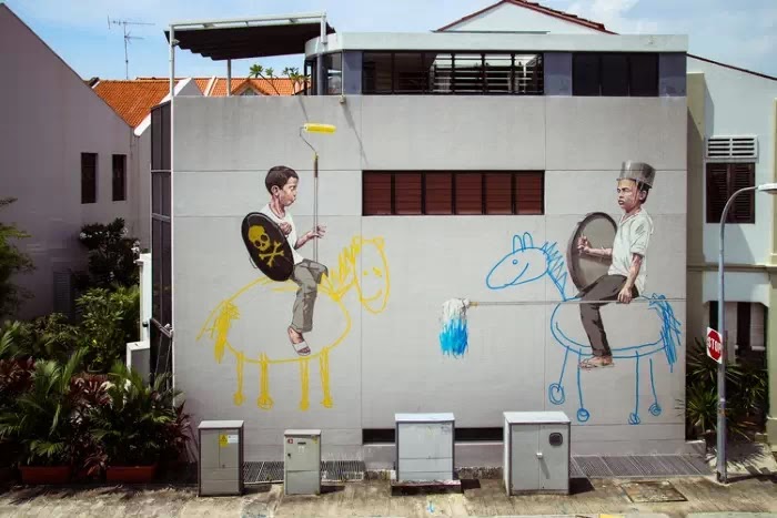 Литовский художник. Ernest Zacharevic (стрит арт) Ernest Zacharevic (стрит арт)