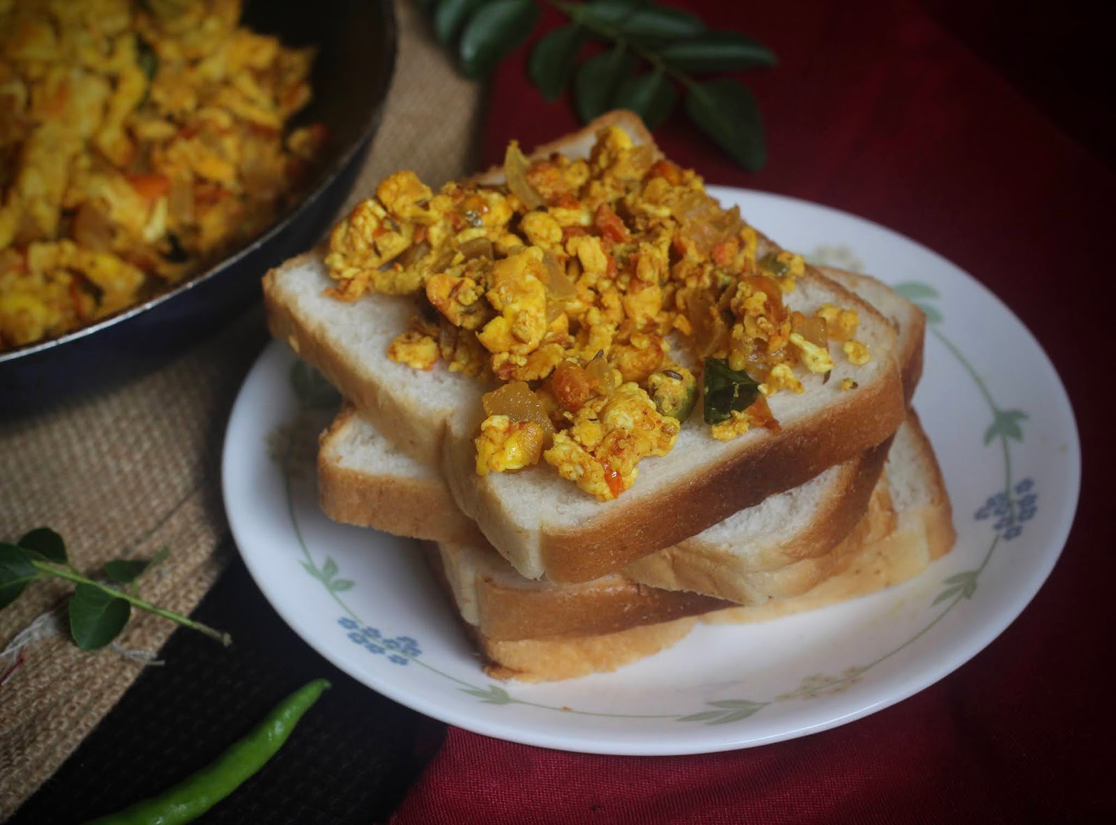 loveisincookin ANDA BHURJI ( Indian style scrambled eggs)