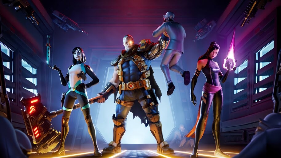 X-Force, Fortnite, Domino, Cable, Psylocke, 4K, #7.1904