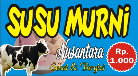 Download Contoh Spanduk Susu Murni Cdr Karyaku