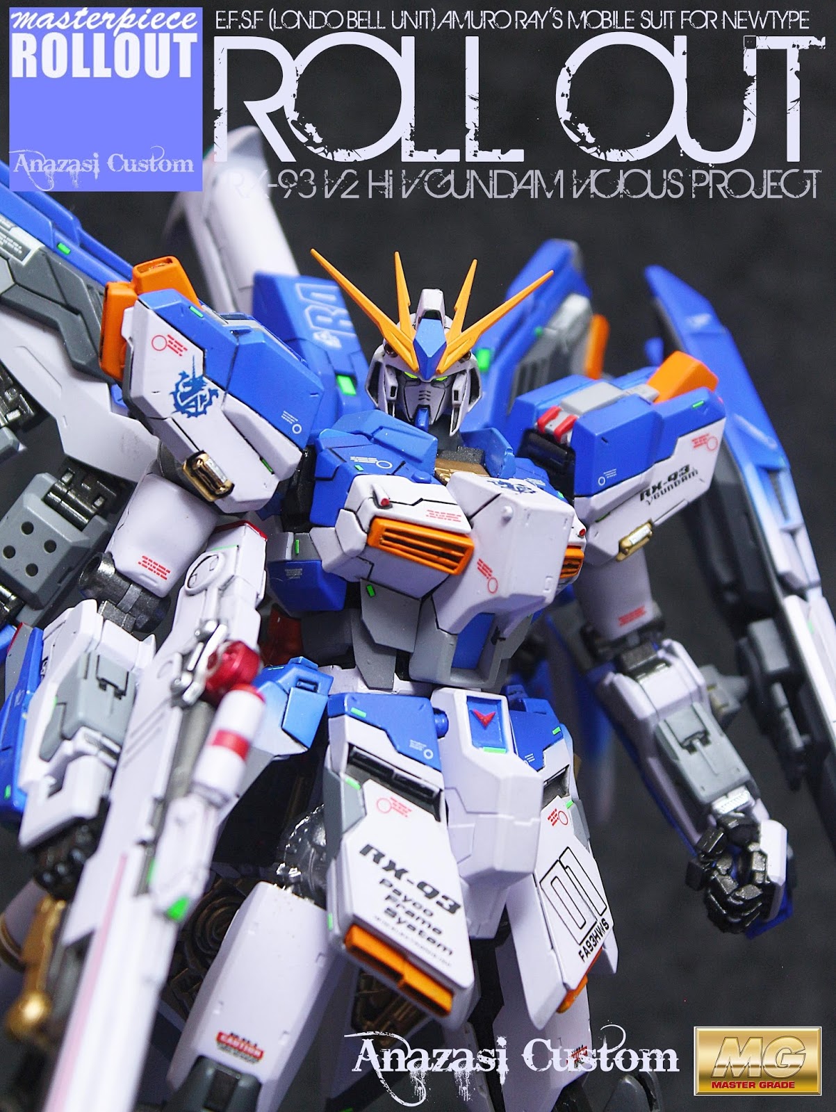 GUNDAM GUY VP 1/100 RX93V2 HiNu Gundam Resin kit Customized Build