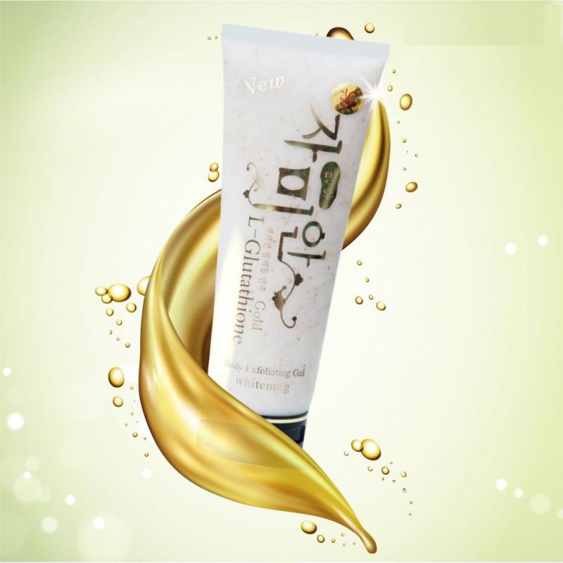 Tẩy tế bào chết hạt cát L-glutathione whitening body exfoliating cream 300gram