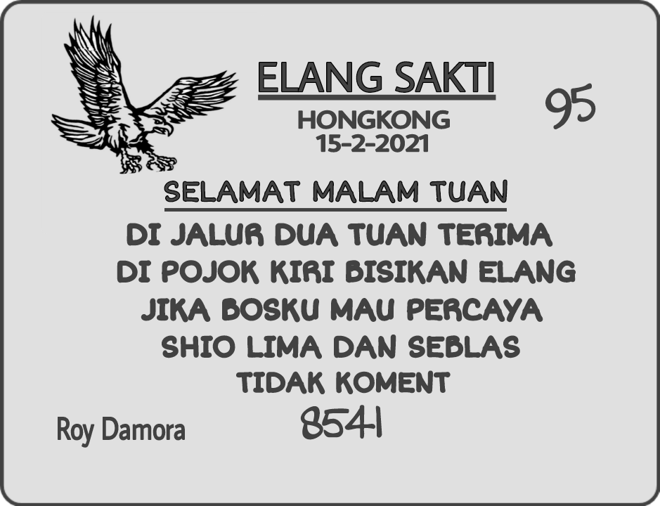 Forum Syair Hongkong 15 Februari 2021 | Royal Syair