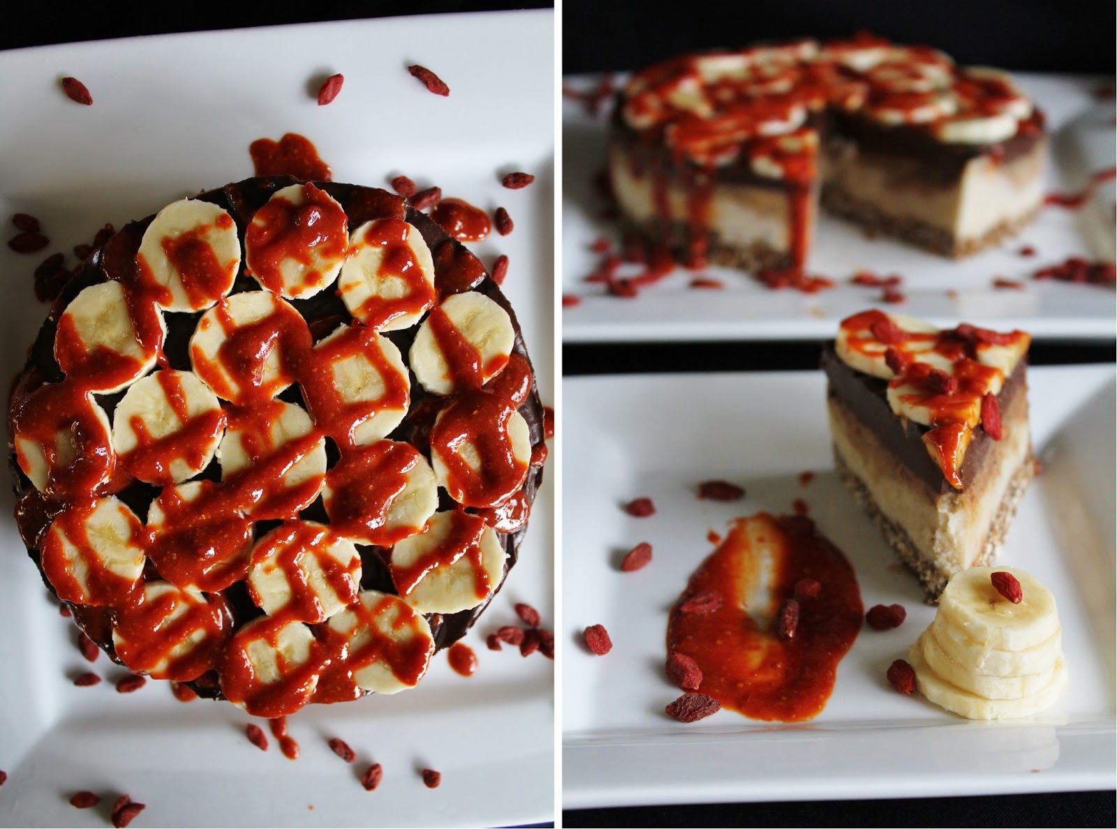 This Rawsome Vegan Life banana chocolate caramel ice cream cake