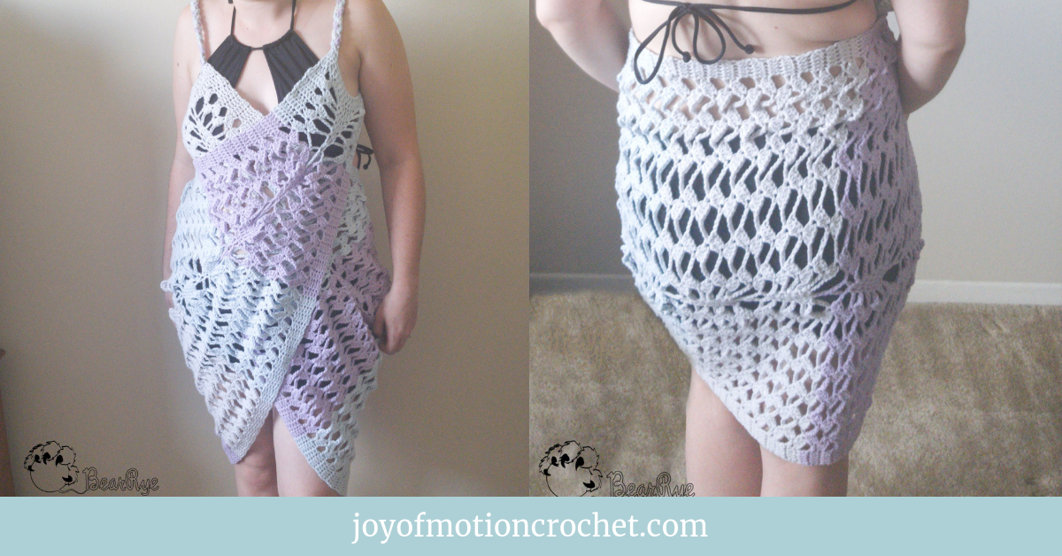 crochet wrap dress