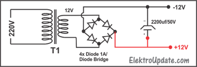 Rangkaian Power Supply Tanpa Trafo Sederhana - Elektro Update