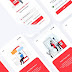 Redx Parcel Delivery Adobe XD Template 